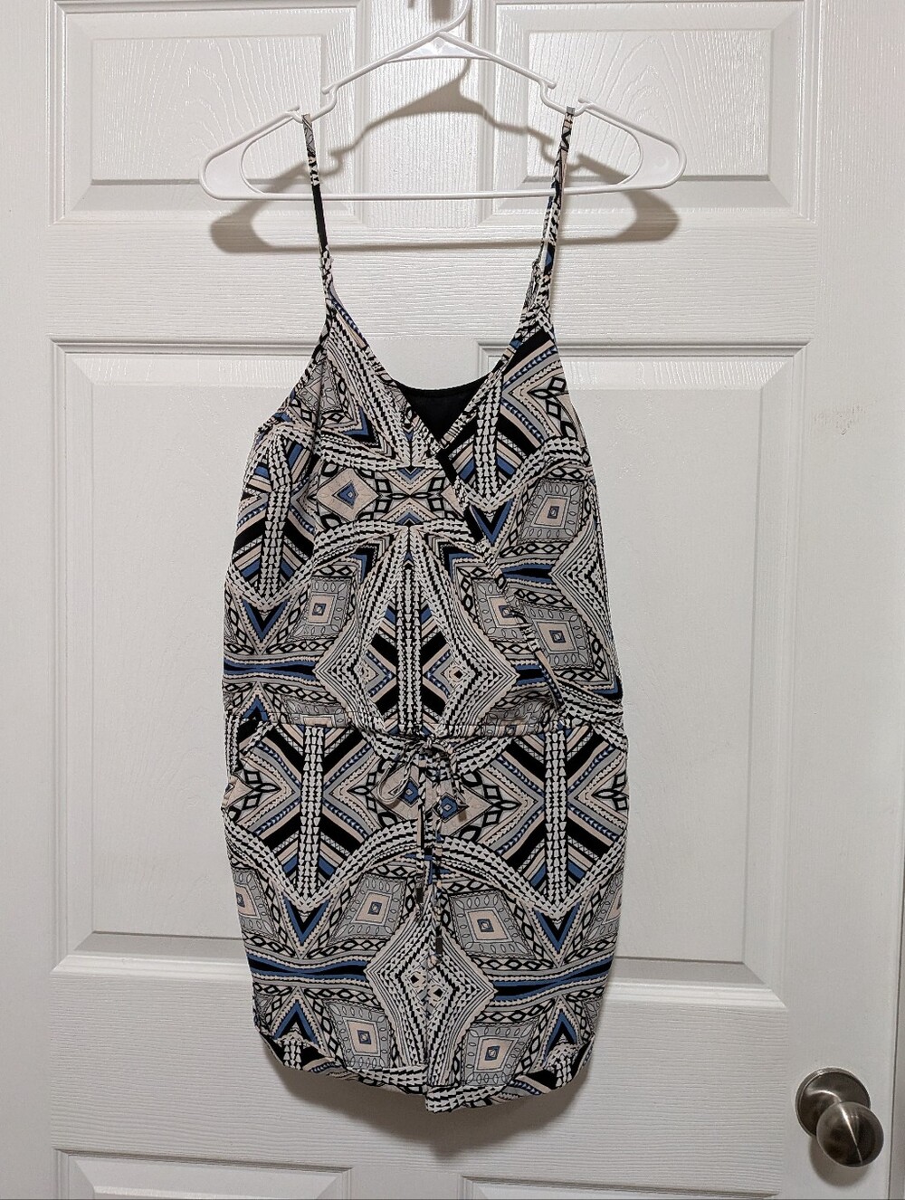 Mossimo Black Printed Romper XS